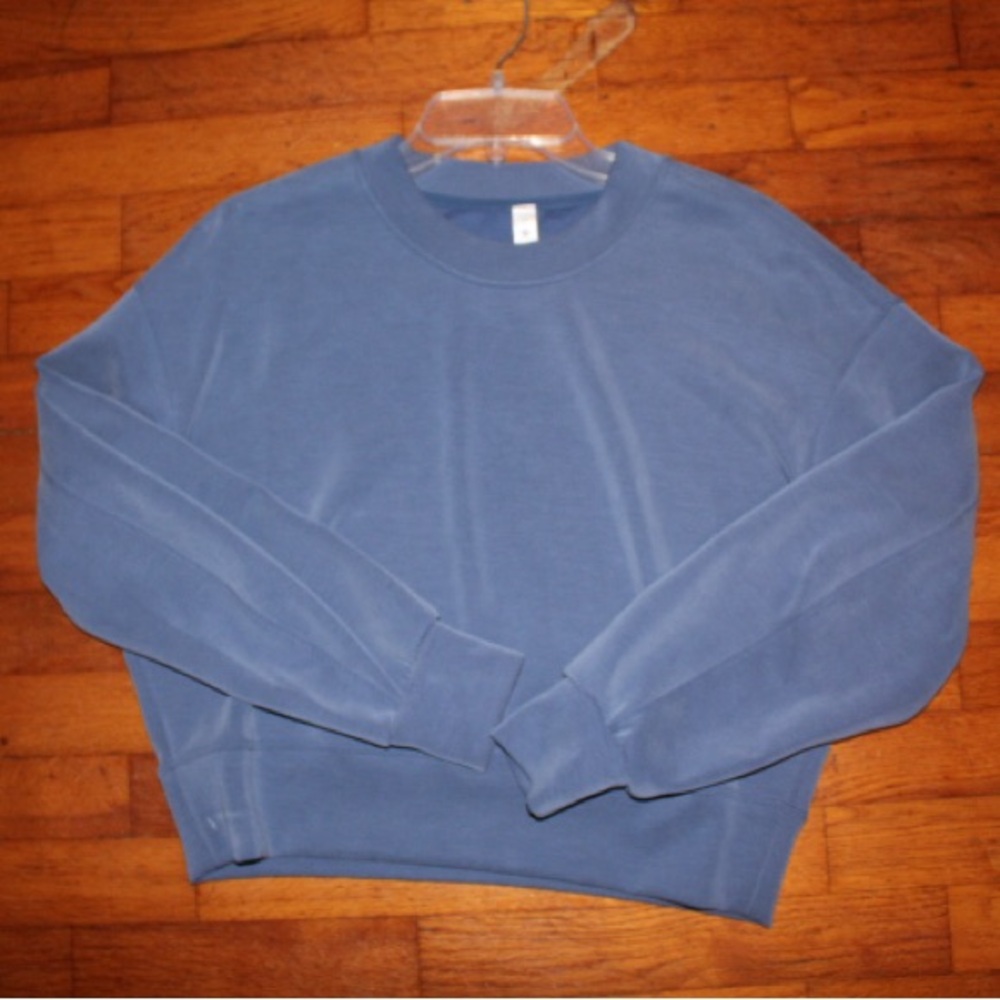 lululemon athletica Blue Crewneck Sweatshirt